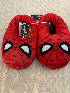 Marvel Red Spider-Man Plush Slippers